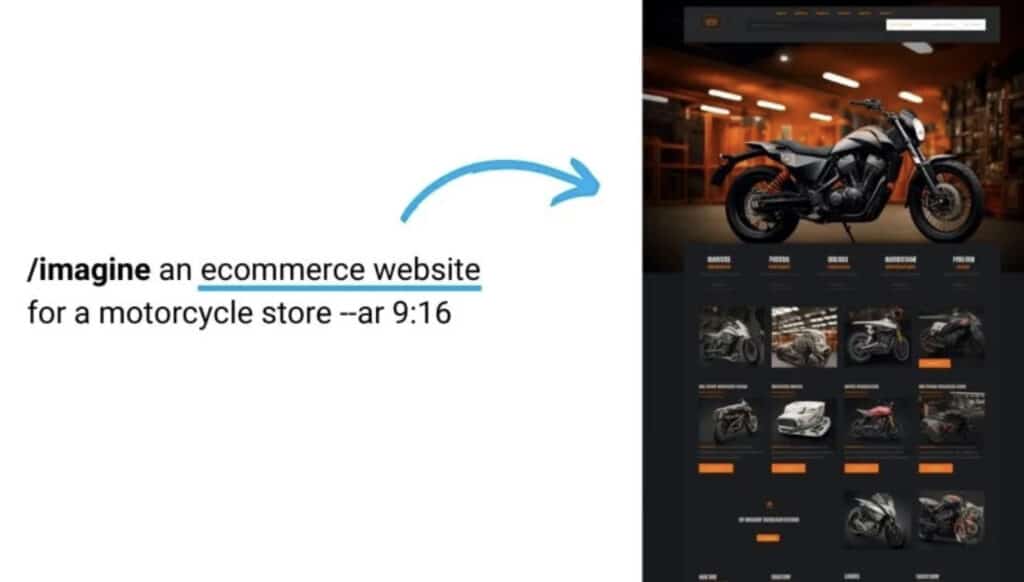 creacion de conceptos con midjourney web