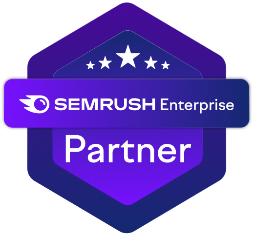 Emblema de Semrush Enterprise Partner
